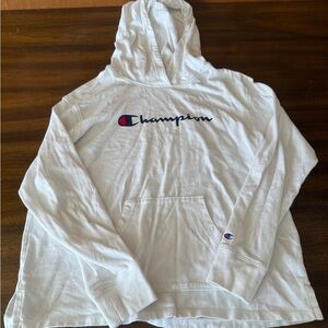 Champion Classic White Athletic Hoodie